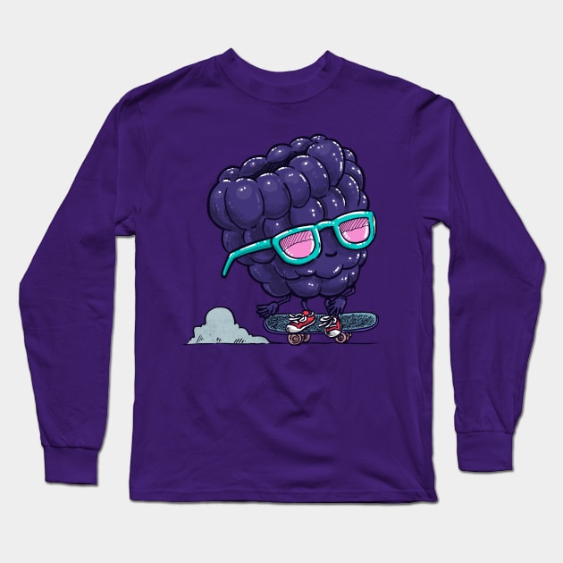 The Blackberry Skater Long Sleeve T-Shirt by nickv47